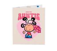 Bubblegum | Birthday Card for Auntie | With Envelope | Greeting Card | Happy Birthday Gifts | Her/Girls/Women | 15.9 x 18.4cm