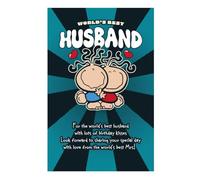 Bubblegum | Birthday Card for Husband | Couple Hugging Design | Happy Birthday Gifts | Greeting Card | Him/Boys/Men | With Envelope | 14.9 x 22.9cm
