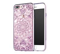 BubbleGum Cases iphone Case Luxury CRYSTAL DIAMOND Pattern TPU Soft Silicone Back Cover For All iphone Models (iPhone 6 PLUS, Purple)