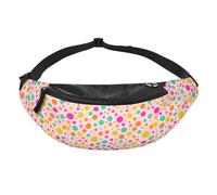 Bubblegum Dot Fanny Pack- Waist Bag for Travel Running Hands Free