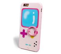 BubbleGum® for iPhone Models PINK FUN FITTED Case Collection - Tpu Protective Soft Gel Artistic Case Cover (iPhone 7/ iPhone 8, Gameboy 1)