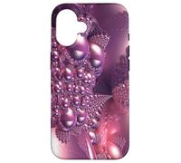 Bubblegum Fractal Non-Euclidean Geometry Abstract Art Case for iPhone 16