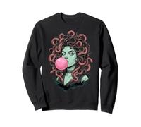 Bubblegum Medusa Mythology Snake Hair Goddess Feminist Sweatshirt