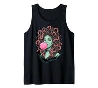 Bubblegum Medusa Mythology Snake Hair Goddess Feminist Tank Top