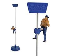 Bubblegum Stuff - Desktop Daddies Calvin the Cop Funny Fidget Toy for Co-Workers and Secret Santas, Adult Woodpecker Gift that’s (Just) Safe for Work