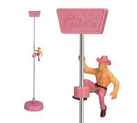 Bubblegum Stuff - Desktop Daddies Jesse the Cowboy Funny Fidget Toy for Co-Workers and Secret Santas, Adult Woodpecker Gift that’s (Just) Safe for Work