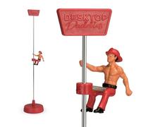 Bubblegum Stuff - Desktop Daddies Jose the Fireman Funny Fidget Toy for Co-Workers and Secret Santas, Adult Woodpecker Gift that’s (Just) Safe for Work