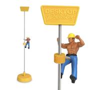 Bubblegum Stuff - Desktop Daddies Levi the Builder Funny Fidget Toy for Co-Workers and Secret Santas, Adult Woodpecker Gift that’s (Just) Safe for Work