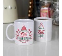 Bubblegum Stuff Eat Fresh Italian - The Ultimate Heat-Changing Mug - Reveal The Surprise - Hilarious Gift for Friends - 300ml