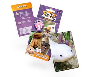 Bubblegum Stuff Ugly Animals - Hilarious and Educational Family Card Game Featuring 55 Weird and Wonderful Species - Trivia and Fun Facts Game for Kids and Adults - Ages 6+