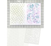 Bubbleicious Emboss-Ink Stencil Craft, Card Making Stencil - wh