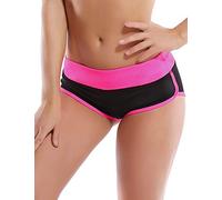 BUBBLELIME Sexy Booty Stretch Yoga Shorts for Women Adjustable Side Ties Tummy Control Running Workout Shorts Fitness Wicking, Bwhb030 Pink_black, XS