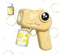 bubbleMachine for Kids - Dinosaur Shape Soap Dispenser with Lights Sound Effects, Automatic bubbleBlowing System, Leak Resistant Design, Safe Durable Construction | Boys Girls Easter New Year
