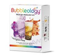 Bubbleology Milk Tea Mixology Kit with Tapioca Pearls (Pack of 1) Makes 4 Delicious Bubble Teas | 2 Brown Sugar Milk & 2 Taro Milk with Instant