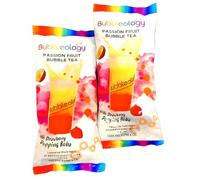 Bubbleology Passion Fruit Bubble Tea with Strawberry Popping Boba Pack of 2
