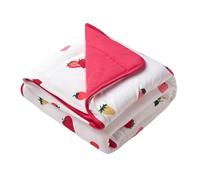 BubblePanda Rayon Made from Bamboo Baby Blanket for Boys Girls Neutral Soft Crib Blanket Toddler Quilt Comforter Newborn Nursery 30 x 40 Inch Strawberry