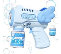 Bubbles Maker, Machine Gun Blaster, Portable Bubble Machine, Electric Silent Handheld Bubble Makers, Light Up Automatic Bubble Blower Toys for Party Wedding Outdoor Garden(Blue)