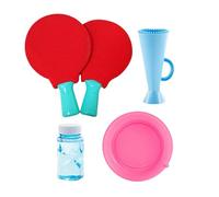 Bubbles Making Toys, Big Bubble Wand Toys with Solution, Portable Family Summer Outdoor Activities for Garden Lawn Backyard Party Outside Park Yard