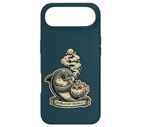 Bubbles Not Troubles Dolphin & Pufferfish Ocean Pun Case for iPhone Air
