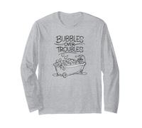 Bubbles Over Troubbles Funny Soap Making Cold Process Shirt Long Sleeve T-Shirt