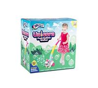 Bubbletastic Unicorn Push Along Bubble Walker with Solution Bubble Maker Blower Machine Girls Kids Outdoor Indoor Toy 18 MTHS +