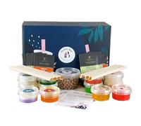 Bubblicious Mixed Bubble Tea Kit | 8 Different Mixed Tea Flavours, 8 - Popping Boba & Jelly Toppings, Tapioca pearls bubble tea (Serves 8) | Green tea and Assam bags by Boba Bar London.