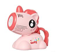 Bubbling Adventure Awaits Easy to Carry Automatic Kids Bubble Maker Your Outings (Red)