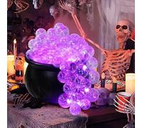 Bubbling Cauldron Halloween,Halloween Witch Cauldron Pot,DIY Glowing Bubble Witch's Cauldron,Light Up Witches Bubbling Cauldron Candy Bowl Bucket,Spooky Halloween Party Props
