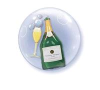 Bubbly Champagne Bottle 24"/61Cm Bubble Balloon
