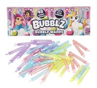 Bubblz 48-Pack Pastel Bubble Solution with Wands | Mini Bubble Bottles with Stick Wands for Kids | Ideal for Party Bag Fillers, Outdoor Play & Birthd