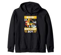 Bubby Of The Birthday Boy Bulldozer Excavator Zip Hoodie