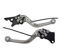 BUBEFSKD 1 Pair Brake Levers with LED Light for CG125 Replacement Motorcycle Clutches Levers Handle Motorbike Accessories Adjustable Clutch Lever