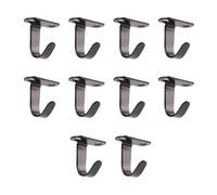 BUBEFSKD 10Pcs Black Single Coat Hook Stainless Steel Hangers for Bedroom and Living Room Multipurpose Wall Ceiling Hooks Stylish Simple Hook