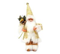 BUBEFSKD 11Inch Standing Santa Figurine For Home Decors Christmas Decoration With Premium Fabric And Multiple Color Option Holiday Decorative Figurine