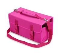 BUBEFSKD 120 Slots Large Capacity Multilayer Marker Case with Shoulder Strap for Permanent Paint Sketch Markers Storage Paint Organizers