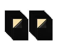 BUBEFSKD 20 Pieces Black Adhesive Sturdy Cloth Felt Sheets Craft Supplies Home Accessory for Art and Craft Projects Adhesive Backed Felt