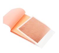 BUBEFSKD 25 Sheets Square Metallic Foil Set Gold Leaf Silver Rose Nail Art Supplies Painting Crafting Paper Imitation Leaf For Art Painting Gilding Chocolate Furniture Cake Decorating
