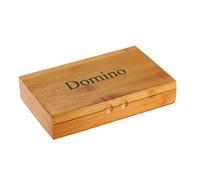 BUBEFSKD 28 Pcs Dominoes Set Travel Game Block With Wood Box Children Educational Toy Board Games For Boys And Girls Portable Party Chess Game With Box