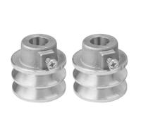 BUBEFSKD 2pcs 19mm/20mm Bore Belt Pulley Double Grooves A For 168F Replacement Engine Stable Performances Heavy Duty Pulley