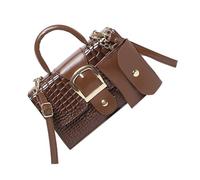 BUBEFSKD 2pcs Set PU Leather Embossed Shoulder Bags Elegant Women's Handbag Crossbody Purse For Stylish And Practical Use Travel Friendly Handbag