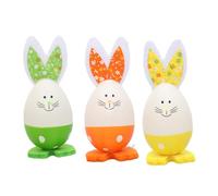 BUBEFSKD 3pcs Easter Happy Party Decorations For Party Colorful Eggs Desktop Decorations Wedding Decors Craft Kids Celebration