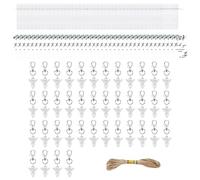 BUBEFSKD 40PC Custodian Angelic Keychain Memorial Tokens For Funeral Services Bereavement Guest Gifts Funeral Memorial Service Guest Appreciation Tokens