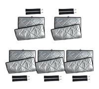 BUBEFSKD 5 Set of Insulated Bags for Food Transportation Portable and Practical with A Silver Finish for Long Time Use Accessory Reusable Food Insulation