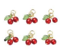 BUBEFSKD 6 Pack Jewelry Charm Fruit Pendant Fruit Finding Accessories For Colorful