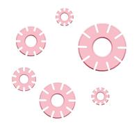 BUBEFSKD 6 Pieces 1.5/2/2./3/3./4cm Clay Hoop Guide Cutter Hoop Earring Maker Guide Tool For Earrings Making