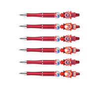BUBEFSKD 6PCS Patriotic Bead Ballpoint Pen With Removable Stars Fun Writing Tool For 4th Of July & School Activities Beads Pen For Creativity
