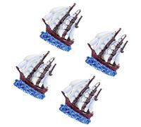 BUBEFSKD Aquarium Landscape Ship Model Sail Boats Aquariums Decorations Art Terrarium Habitat Ornaments Quick Setup Aquarium Decors