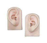 BUBEFSKD Artificial Left Right Ear Model Silicone Mannequins for Accessories Display Human Ears Jewelry Exhibition Rack Realistic Simulation
