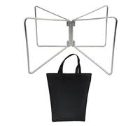 BUBEFSKD Camping Folding Coolers Box Stand Foldable Fridge Ices Holder Outdoor Foldable Metal Storage Bracket Metal Luggage Rack Camping Folding Coolers Box