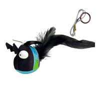 BUBEFSKD Cats Animal Teaser Toy Amusement Hanging Plush Squeaky Interaction Teaser For Active Realistic Squeaky Cats